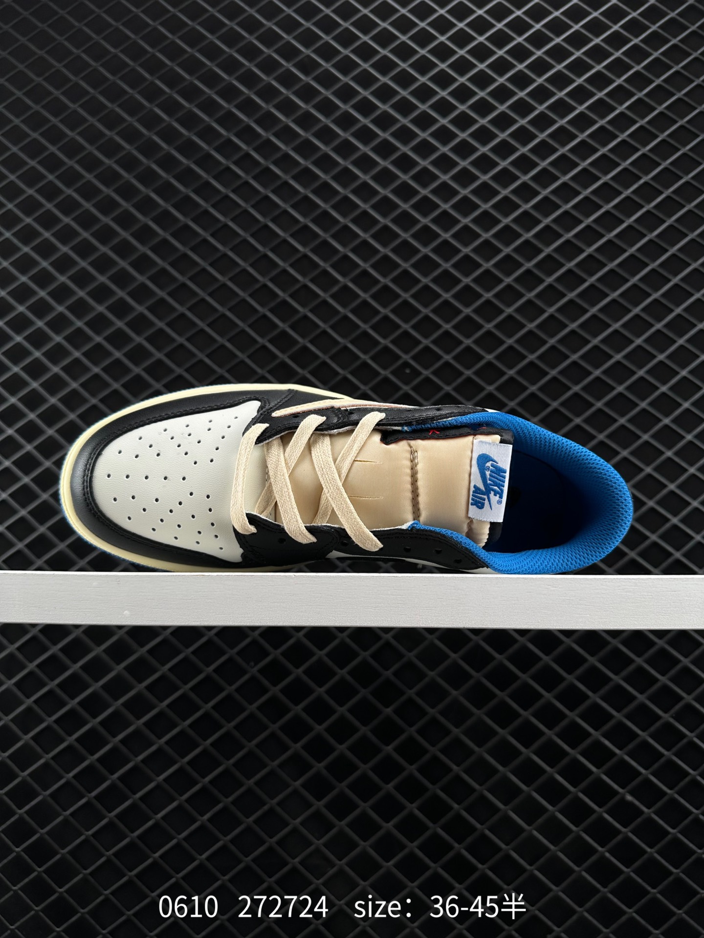 Fragment Design x Travis Scott x Nike Air Jordan 1 Low OG SP”Military Blue”